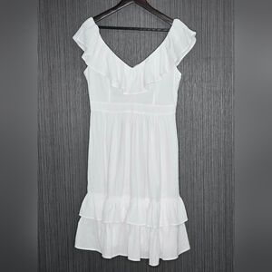 NWOT Calvin Klein Ivory Textured Dress, Size 6